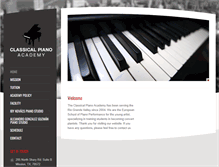 Tablet Screenshot of classicalpianoacademy.com